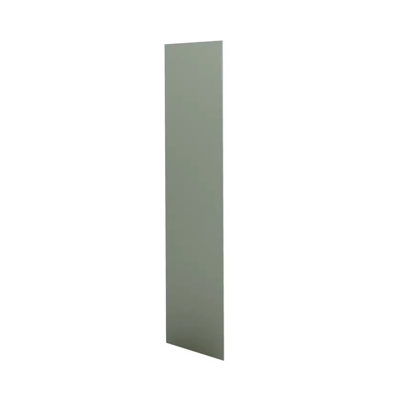 1/4" Thick End Panel Skin For Sage Green Shaker Cabinets – 24" X 34.5", 1-1/4" Overlay 1