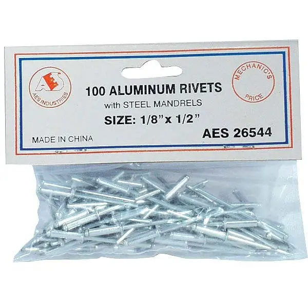 1/8-Inch X 1/2-Inch Aluminum Rivets – Industrial Supply 26544 1