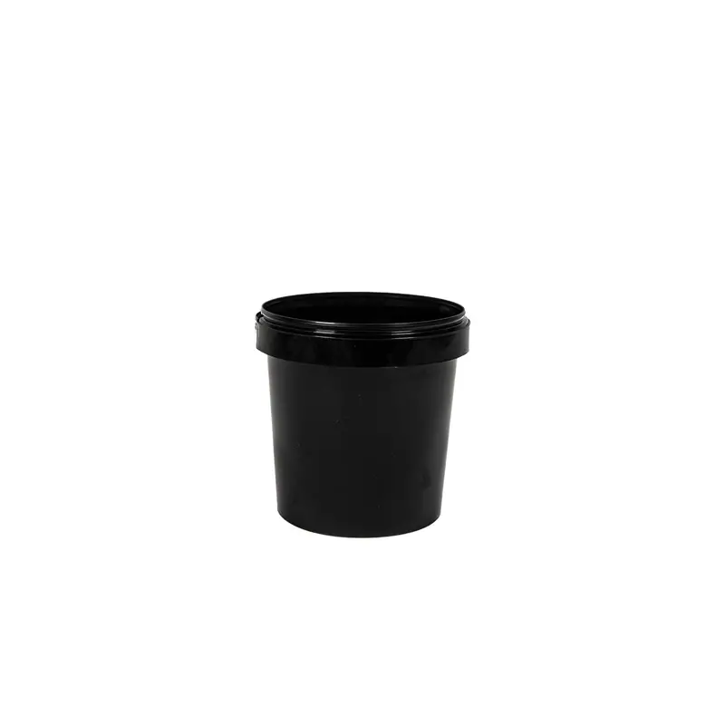 1-Litre Black Storage Cup With Snap-On Lid – Gad-01000 1