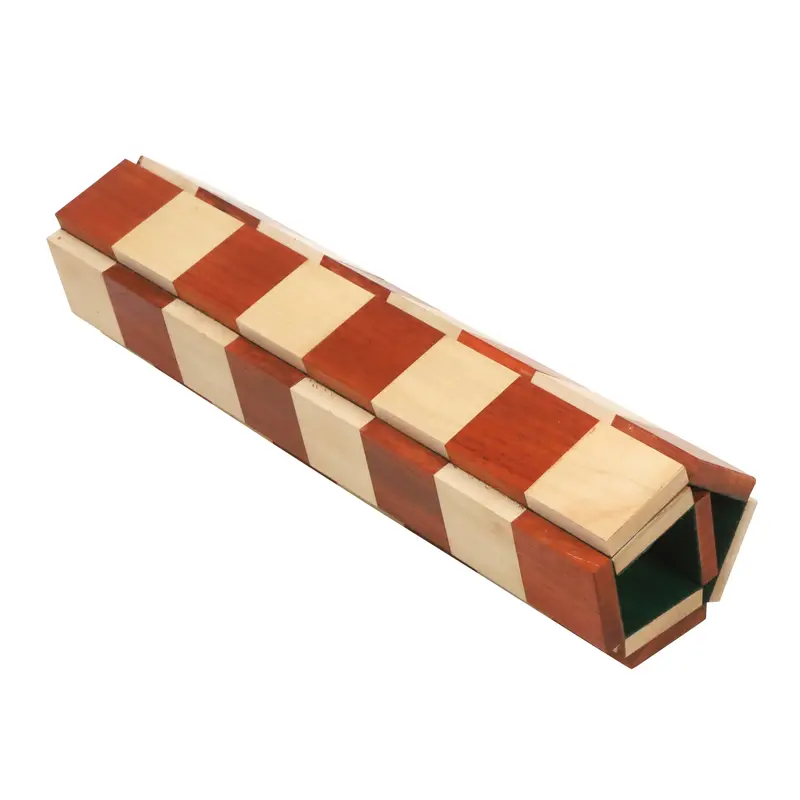 12.6-Inch Roll-Up Travel Chessboard – Bud Rosewood & Maple, 40Mm Squares 1