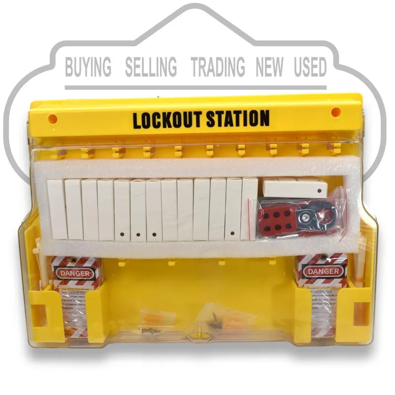 14-Station Industrial Lockout/Tagout (Loto) Wall-Mount Safety Station 1