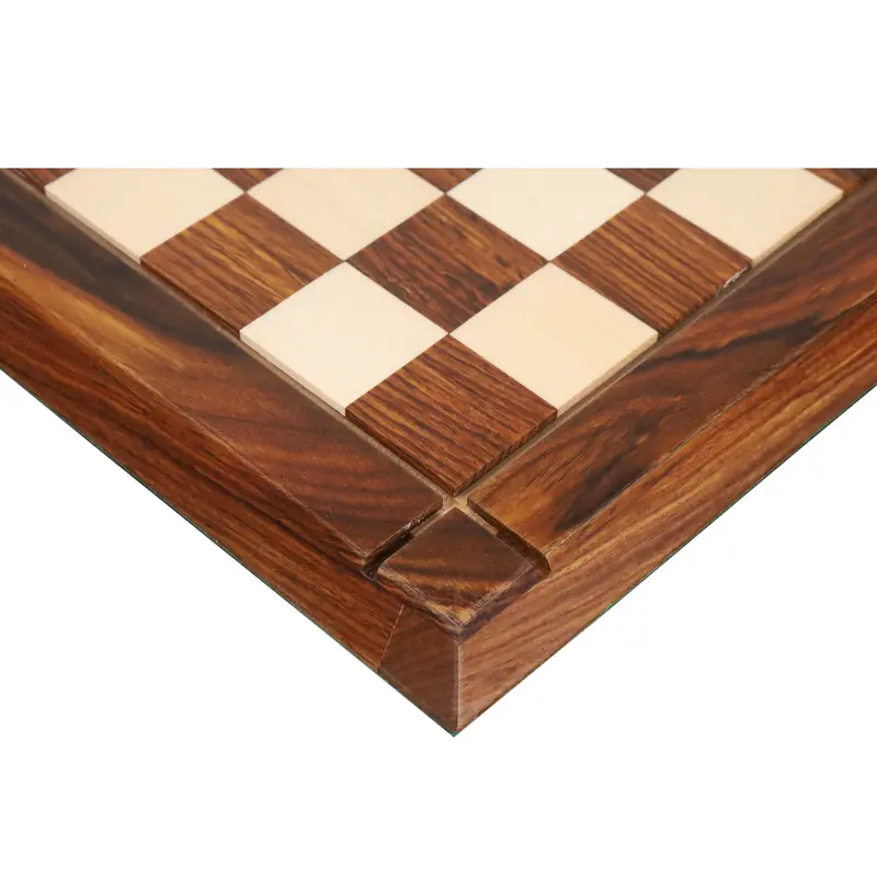 15-Inch Drueke-Style Chess Board – Golden Rosewood & Maple, 38Mm Squares 1