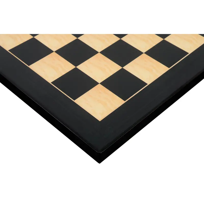 17-Inch Gloss-Finish Ebony And Maple Printed Chess Board – 45Mm Squares 1