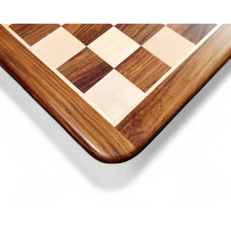 19-Inch Inlaid Chess Board – Golden Rosewood And Maple Wood 1