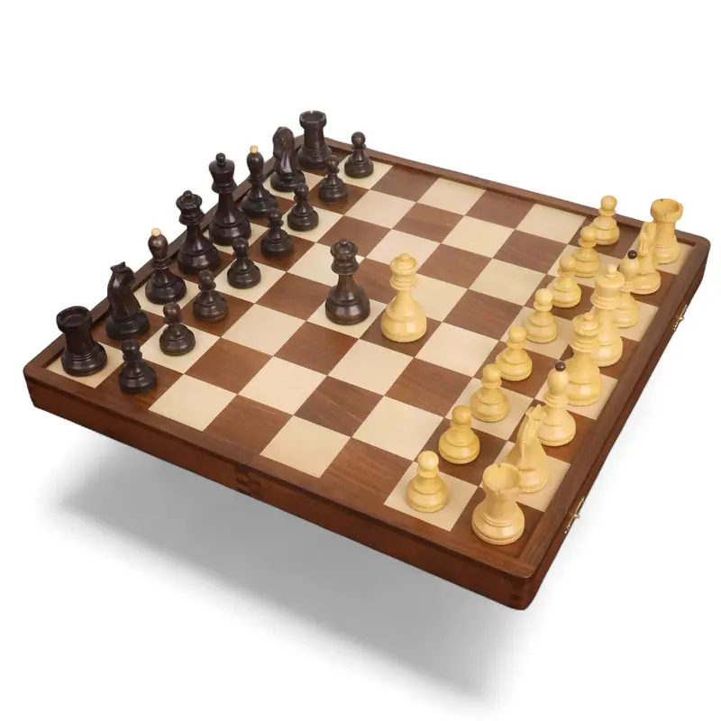 1950S Fischer Dubrovnik Chess Pieces With Matching Folding Board 1