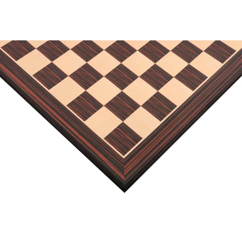 21-Inch Matte-Finish Tiger Ebony And Maple Printed Chess Board – 55Mm Squares 1