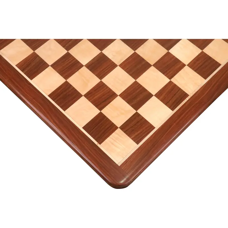 25-Inch Large Chess Board – Golden Rosewood & Maple, 65Mm Squares 1