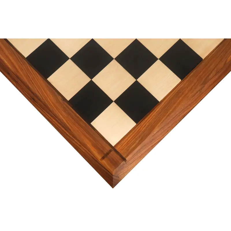 25-Inch Players Choice Chess Board – Ebony And Maple, 65Mm Matte Squares 1