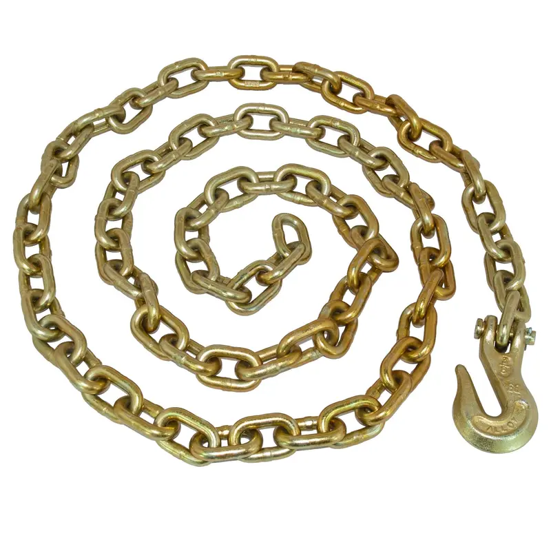 3/8" Alloy Lifting Chain – 12-Foot Length With Single Hook, Model 1706 1