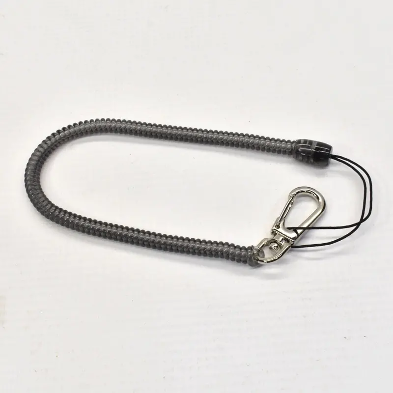 3-Pack Adjustable Safety Lanyard Tethers – Elastomer Core With Metal & Nylon Clip-On Design 1