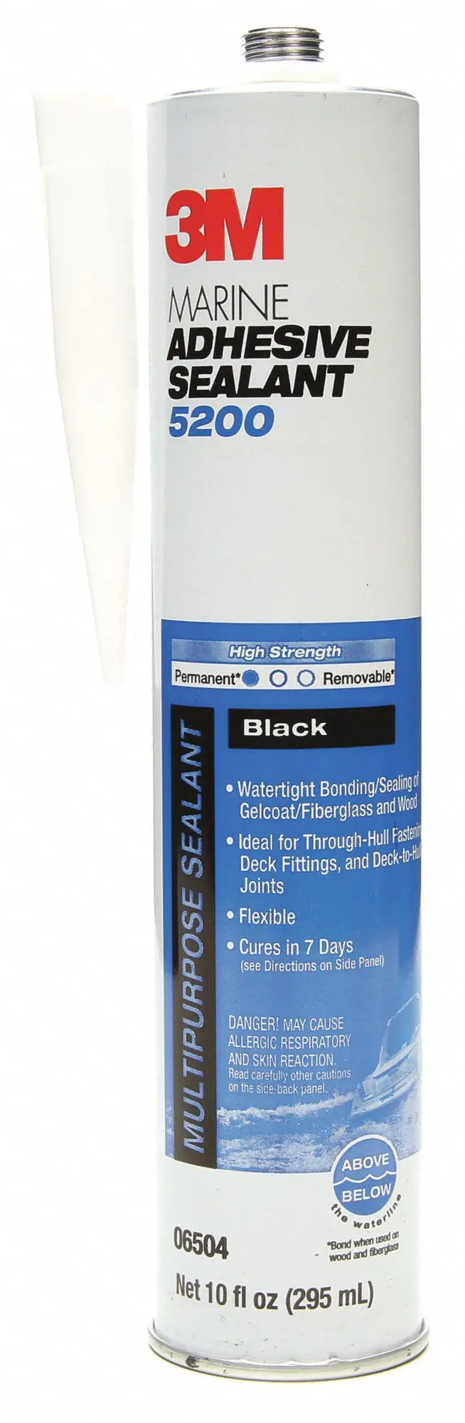 3M 5200 Black Marine Adhesive 06504 – Permanent Waterproof Bonding Adhesive (10 Fl Oz) 1