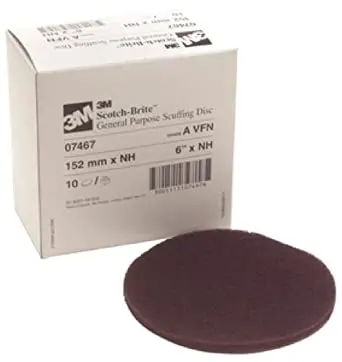 3M 6-Inch Maroon Medium Scuff Disc – Hookit Attachment, 10-Pack (Sku 07467) 1