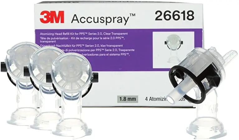 3M Accuspray Atomizing Head Refill Pack – Clear, 1.8 Mm Nozzle, 4 Per Pack 26618 1