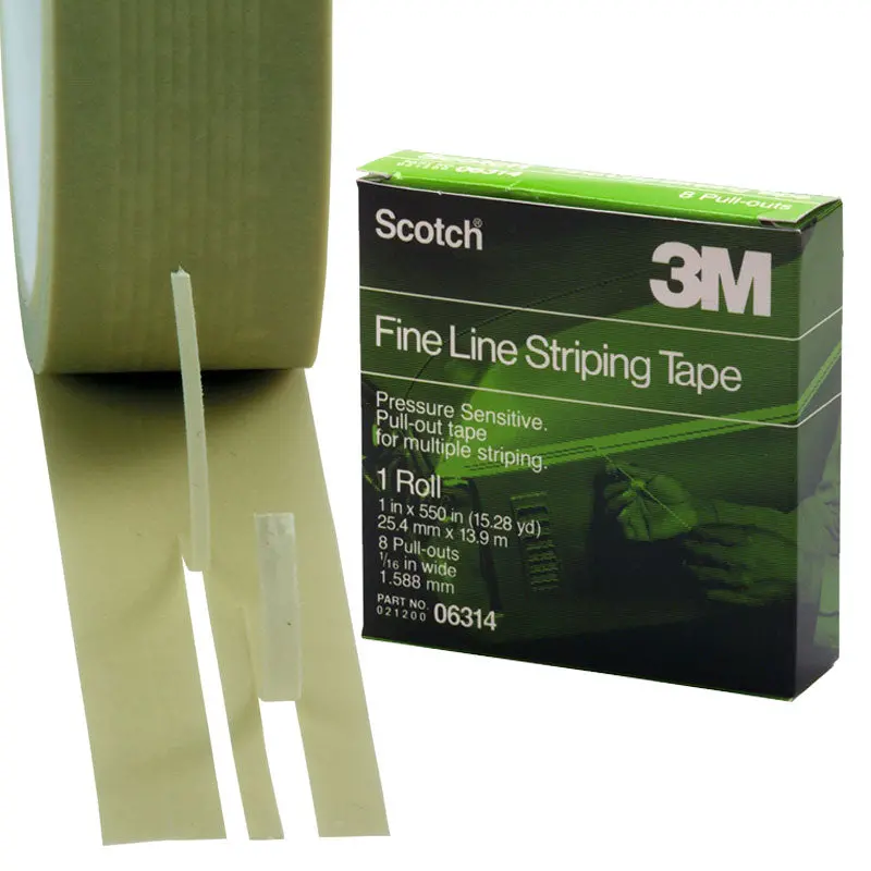 3M Fine Line Striping Tape 06314 – Precision Edge Masking Tape With 8 Pull-Out Tabs 1