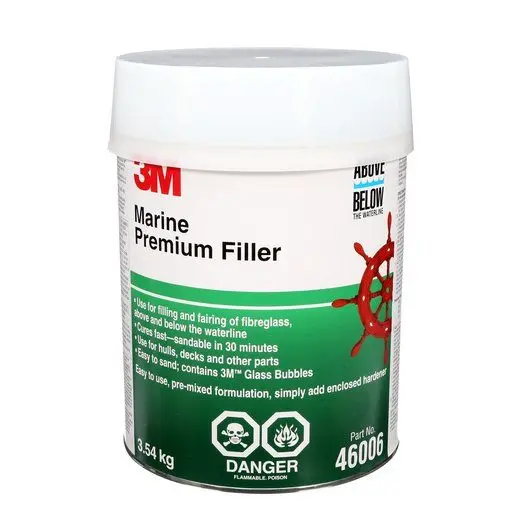 3M Marine Premium Filler, 1 Quart — High-Build Epoxy-Based (Model 46006) 1