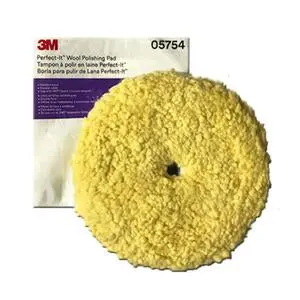 3M Perfect-It Wool Polishing Pad – 9-Inch Natural-Fiber Pad For Aggressive Cut And Shine 1