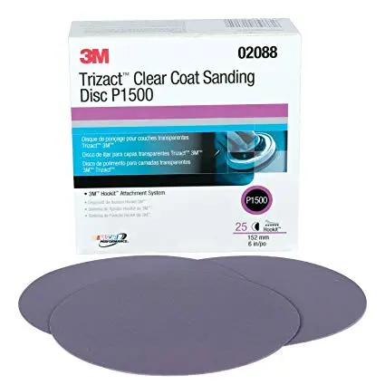 3M Trizact Hookit Foam Polishing Discs – 6-Inch, P3000 Grit, Assorted Kit (Model 02085) 1