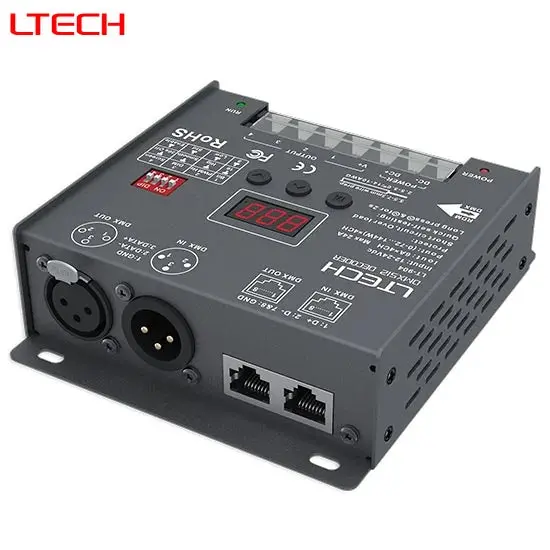 4-Channel Dmx To Pwm Signal Decoder For Led & Lighting Control 1