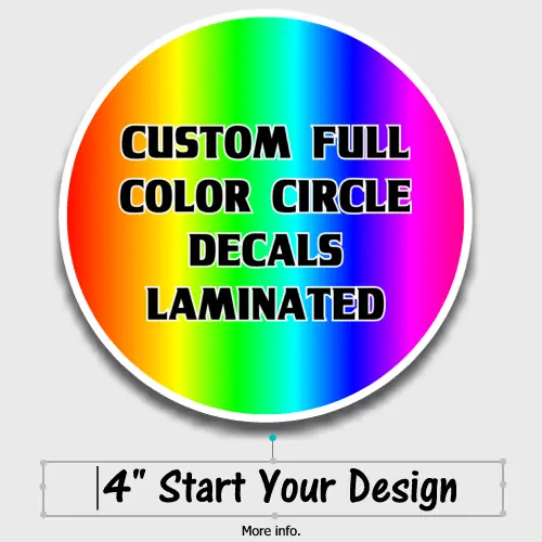 4-Inch Custom Full-Color Circular Vinyl Decal 1