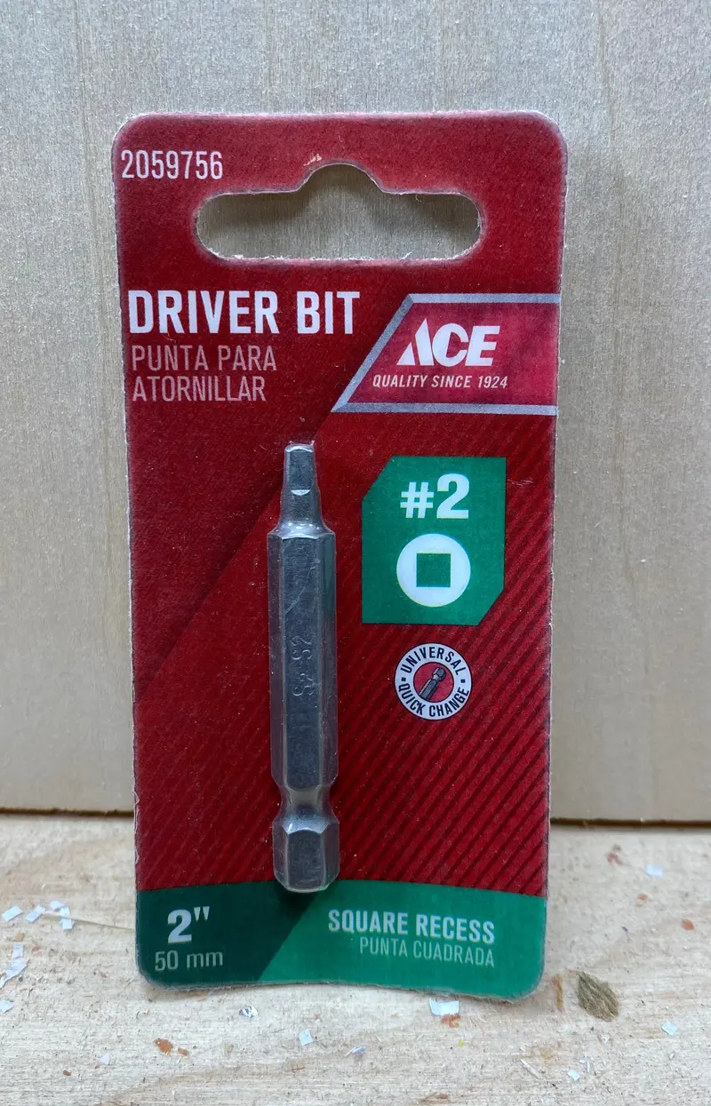 Ace Sq2 Square Drive Bit – 2-Inch Impact-Ready Tip 1
