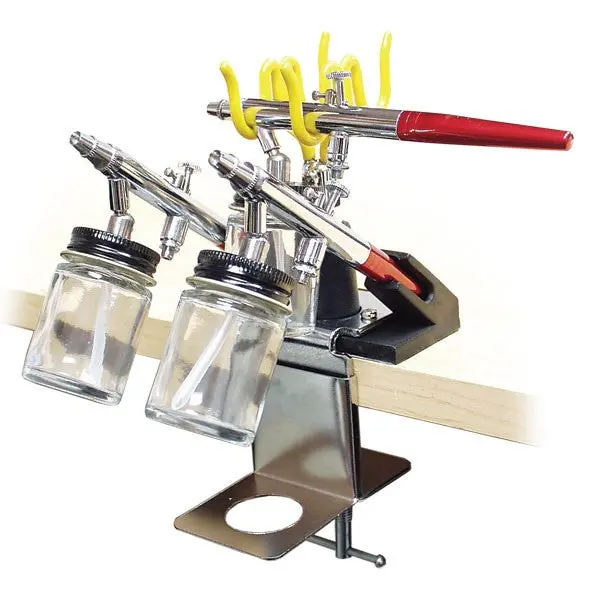 Adjustable Airbrush Holder Stand – Stable Mount For Precision Painting Tools (Model 137) 1