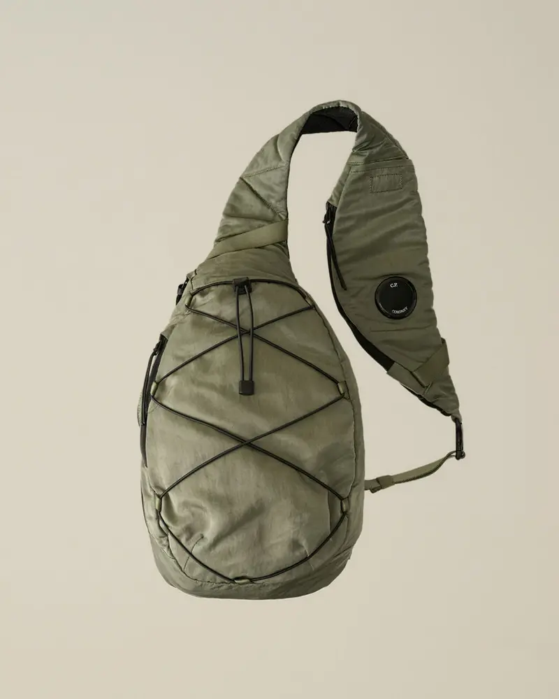 Agave Green Nylon B Crossbody Rucksack 1