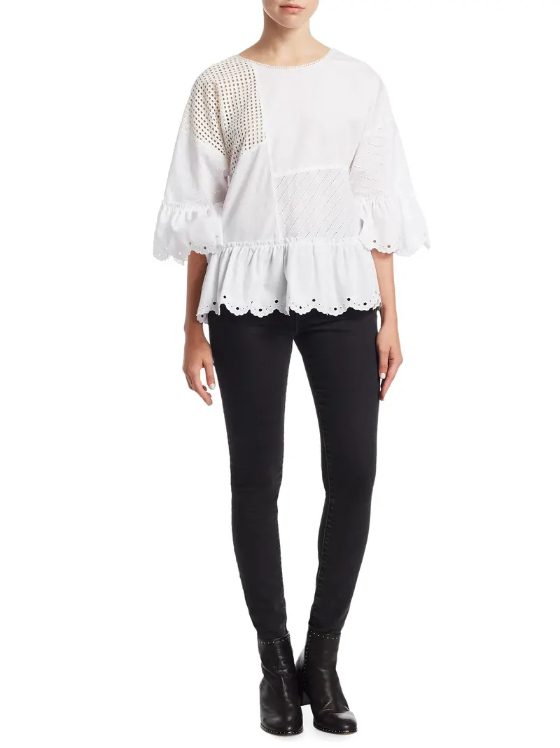 Alexander Mcqueen Black Harvey Jeans With Lace-Up Detail 1