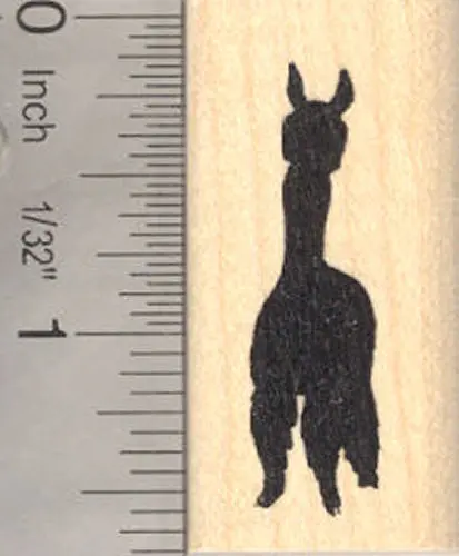 Alpaca Silhouette Rubber Stamp For Animal-Lover Crafts 1