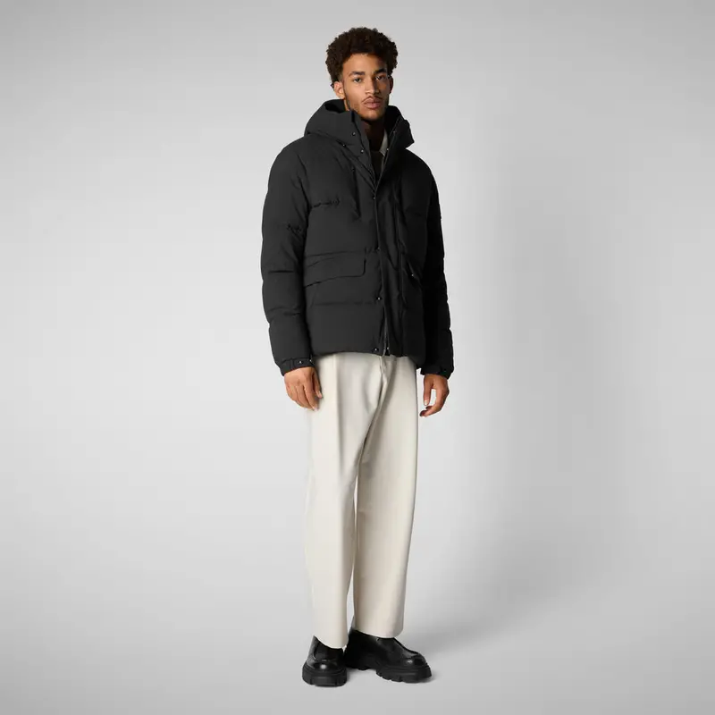 Alter Men'S Black Hooded Parka 1