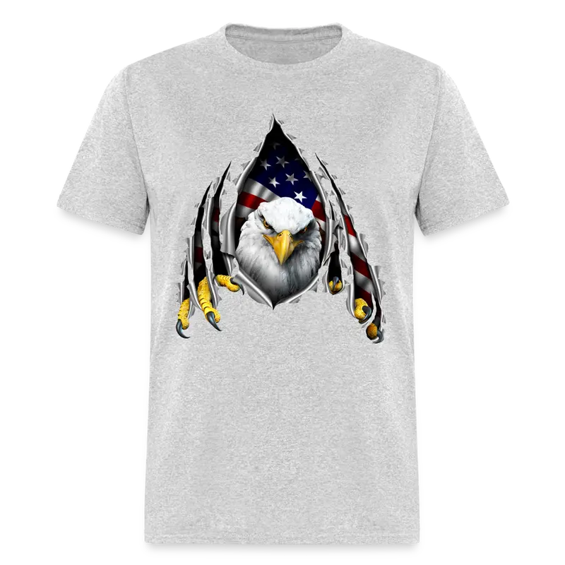 American Flag Eagle Ripping Out T-Shirt – Bold Patriotic Graphic Tee 1