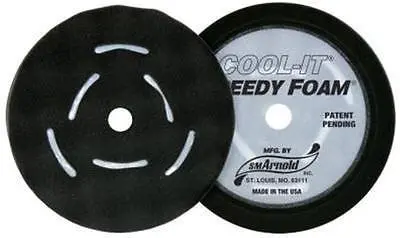Arnold 6-Inch Black Cool-It Waffle Foam Set – Dual-Pack Polishing Pad 1