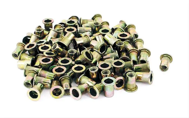 Astro 100-Piece 1/4-20 Steel Rivet Nut Kit – Rn14 Threaded Inserts For Sheet Metal 1