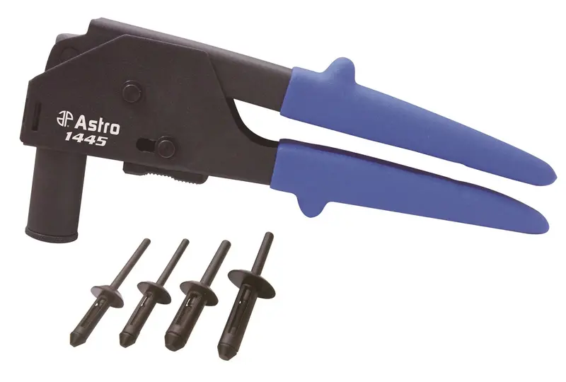 Astro 1445 90-Degree Hand Riveter For Plastic Rivets – Includes 40-Piece Assortment 1