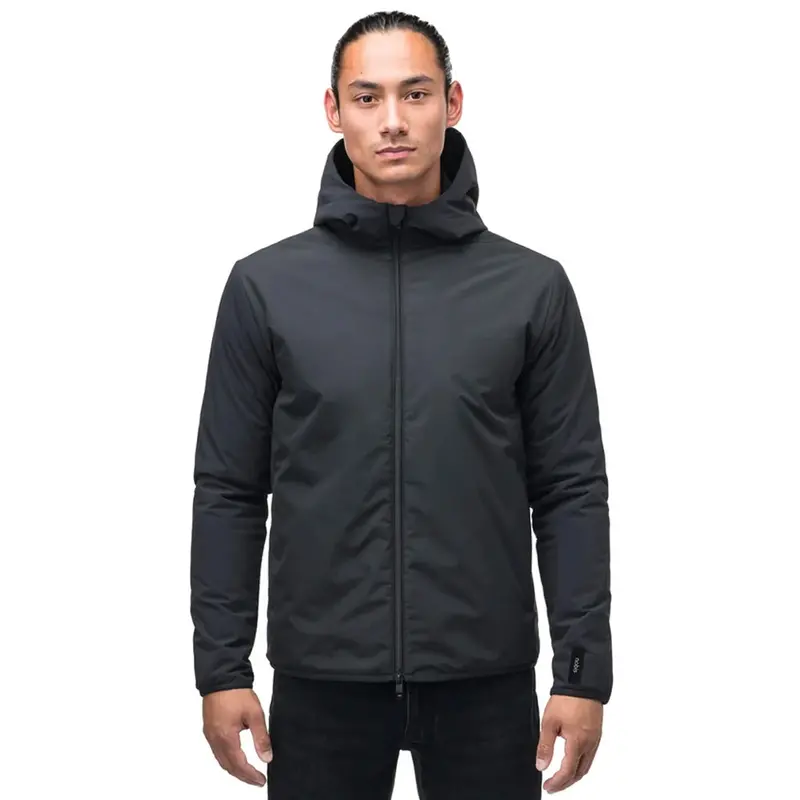 Atmos Men'S Black Hooded Mid-Layer Sweatshirt 1