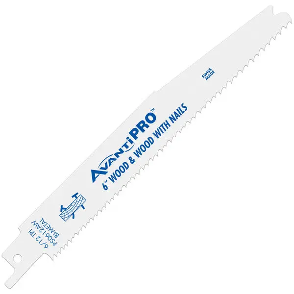 Avantipro Ps0612Aw200 6-Inch Bi-Metal Reciprocating Saw Blade – 6/12 Tpi (200-Pack) 1