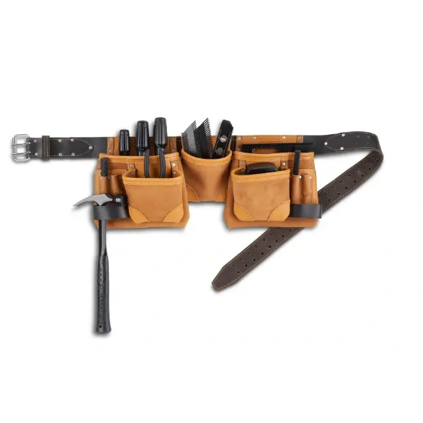 Awp Lt-428-2 Traditional Leather Tool Apron – Classic Workwear Design 1