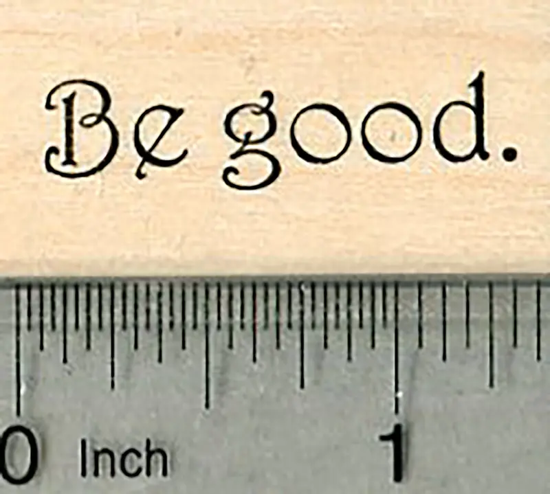 'Be Good' Krampus-Themed Rubber Stamp For Playful Warnings 1