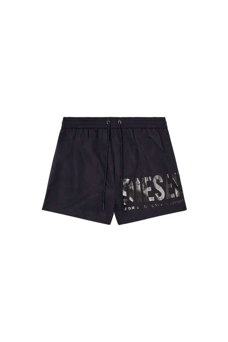 Black Logo-Print Swim Shorts – Mario-34-D-Core 1