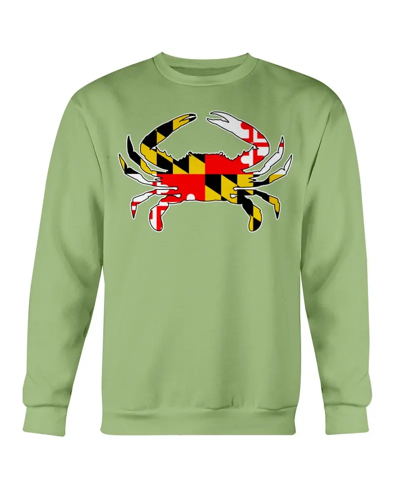 Blue Crab Maryland Flag Sweatshirt