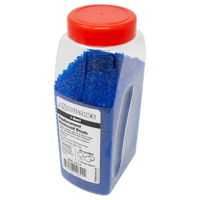 Blue Indicating Silica Gel Desiccant Beads – 1 Quart Reusable 1