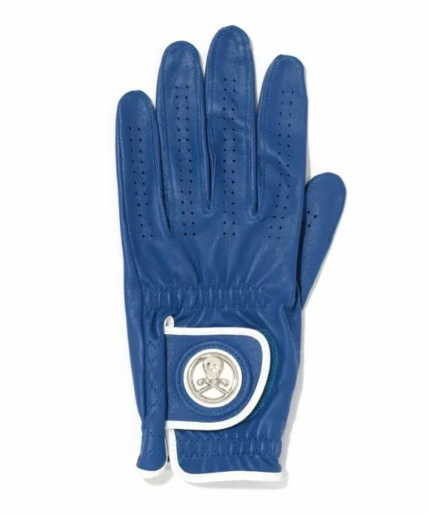 Blue Sheepskin Signal Marker Golf Glove 1