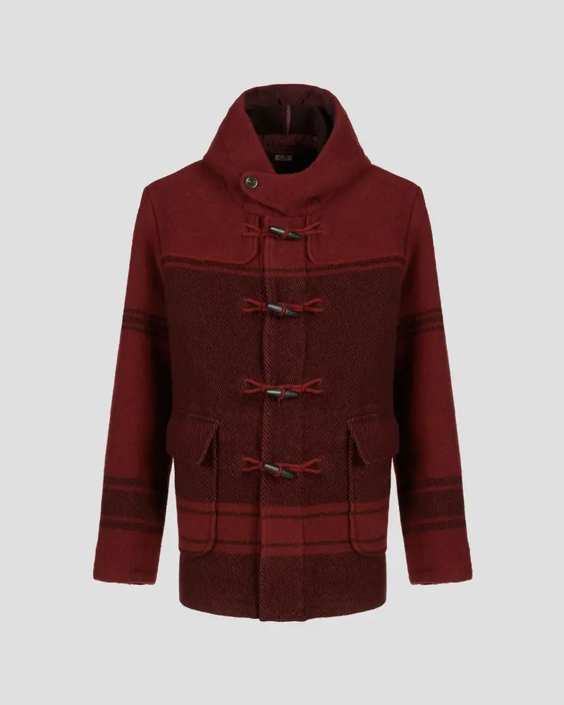 C.P. Company Duffel Coat In Garment-Dyed Ketchup Red 1