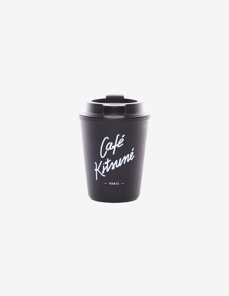 Café Kitsuné Matte Black Double-Wall Coffee Tumbler 1