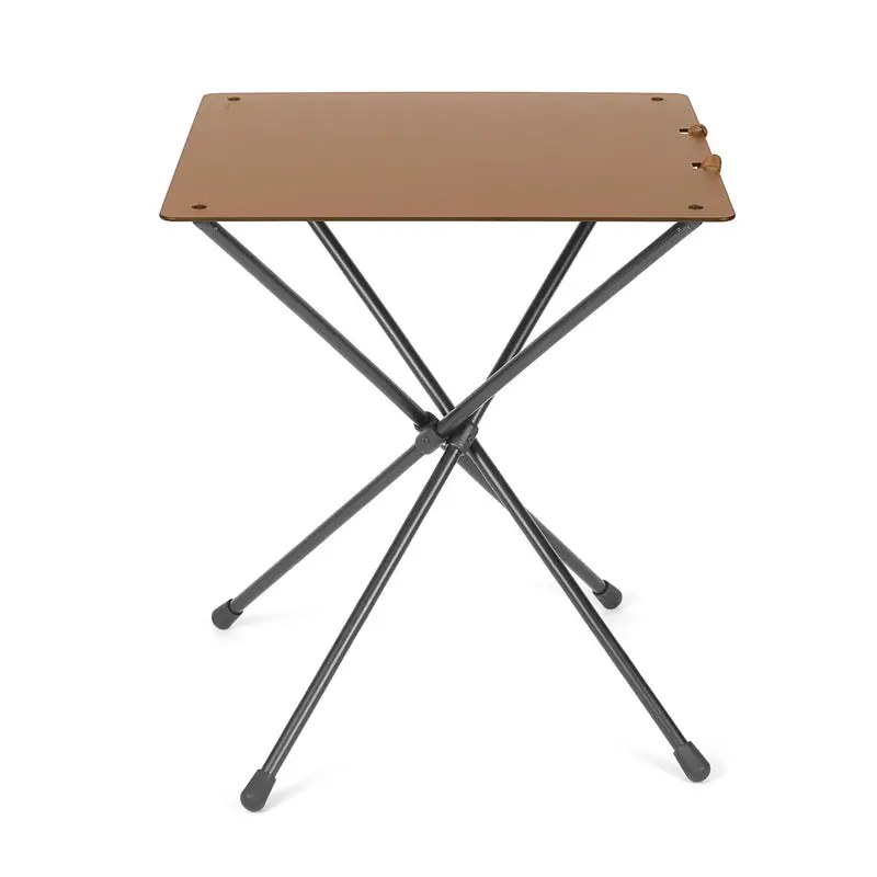 Café-Style Round Table – Coyote Tan Finish 1