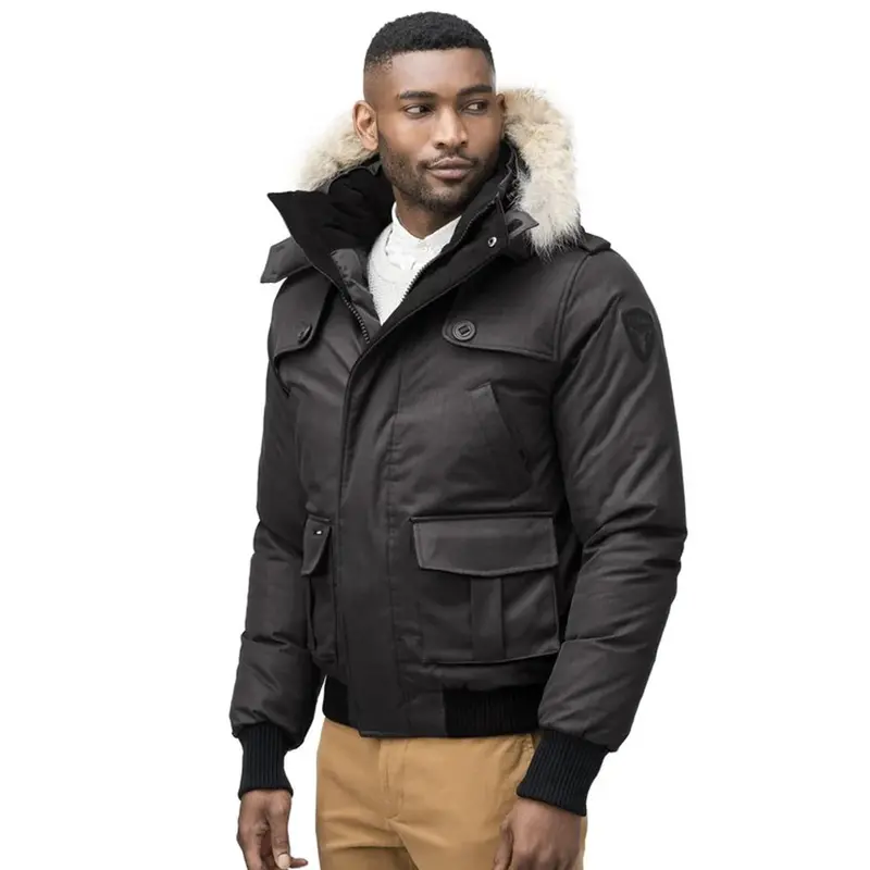 Cartel Men'S Black Bomber Jacket 1