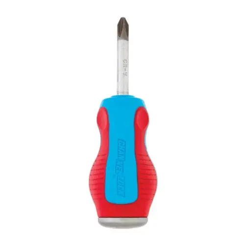 Channellock P201Cb Magnetic Phillips #2 Stubby Screwdriver – 1.5 Inch, Code Blue 1