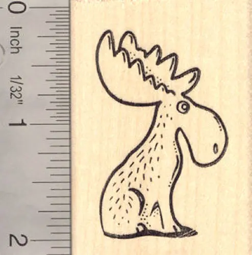 Chocolate Moose Humorous Rubber Stamp For Food Lovers 1