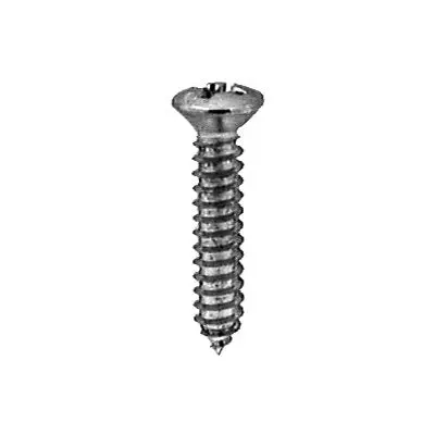Chrome Phillips Oval Head Tap Screw, #8 X 1 In (Part 2713) 1