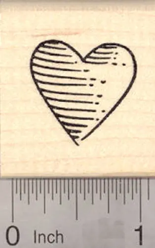 Classic Heart-Shaped Rubber Stamp For Valentine’S Day 1