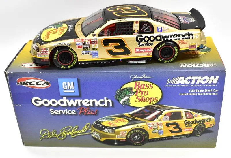 Dale Earnhardt #3 Goodwrench & Bass Pro Shops Gold 1:32 Diecast – Limited Edition Racing Replica (2003) 1